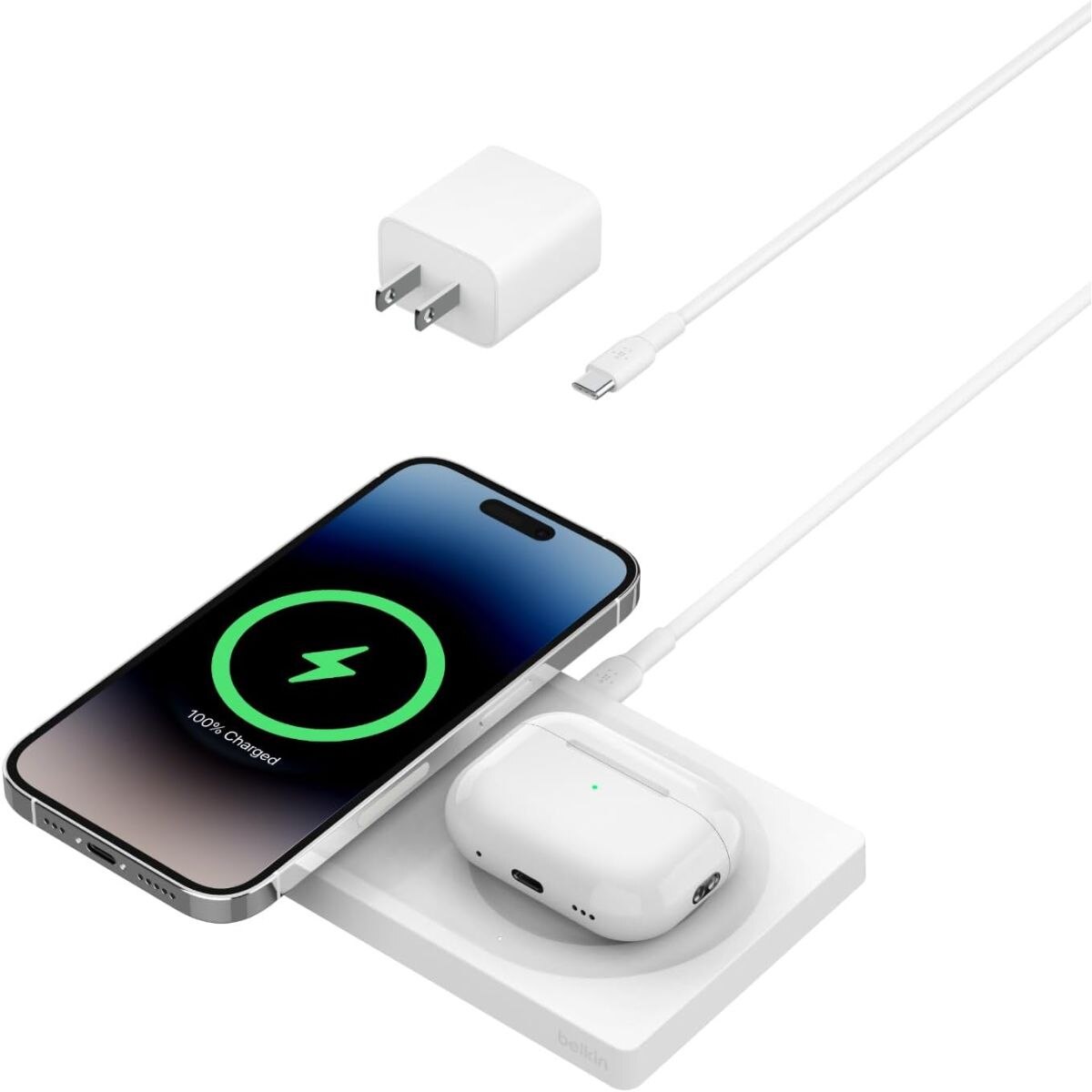 belkin portable wireless charger pad with magsafe 15w