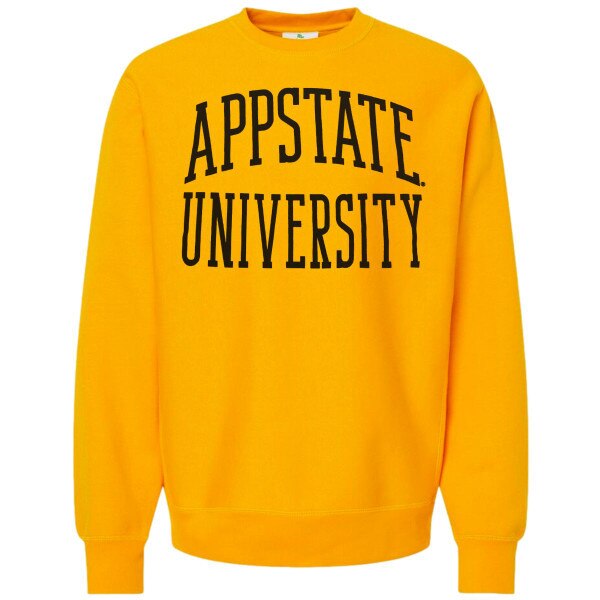Mv Sport App State University Gold Crew | App State Bookstore